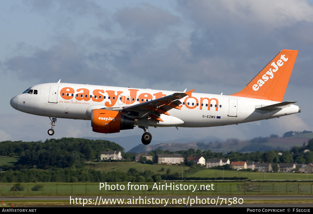 Aircraft Photo of G-EZMS | Airbus A319-111 | EasyJet | AirHistory.net #71580