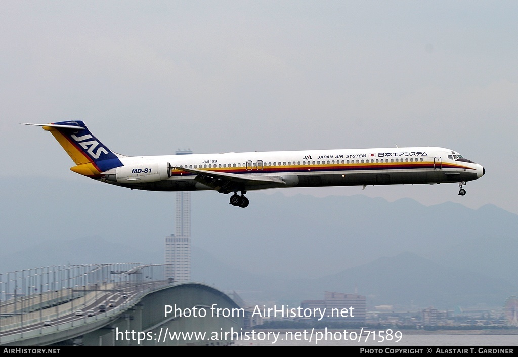 Aircraft Photo of JA8499 | McDonnell Douglas MD-81 (DC-9-81) | Japan Air System - JAS | AirHistory.net #71589