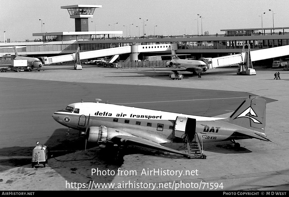 Aircraft Photo of OO-KVG | Douglas C-47 Skytrain | Delta Air Transport - DAT | AirHistory.net #71594