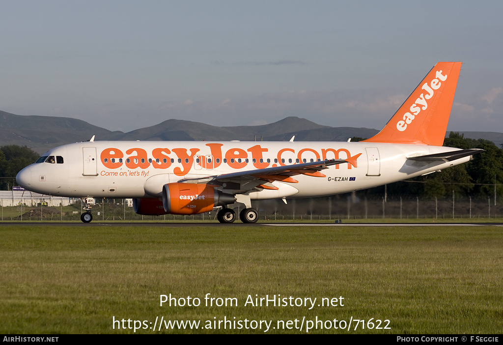 Aircraft Photo of G-EZAH | Airbus A319-111 | EasyJet | AirHistory.net #71622