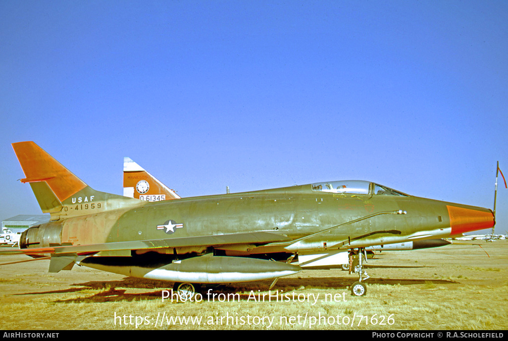 Aircraft Photo of 54-1959 / 0-41959 | North American F-100C Super Sabre | USA - Air Force | AirHistory.net #71626