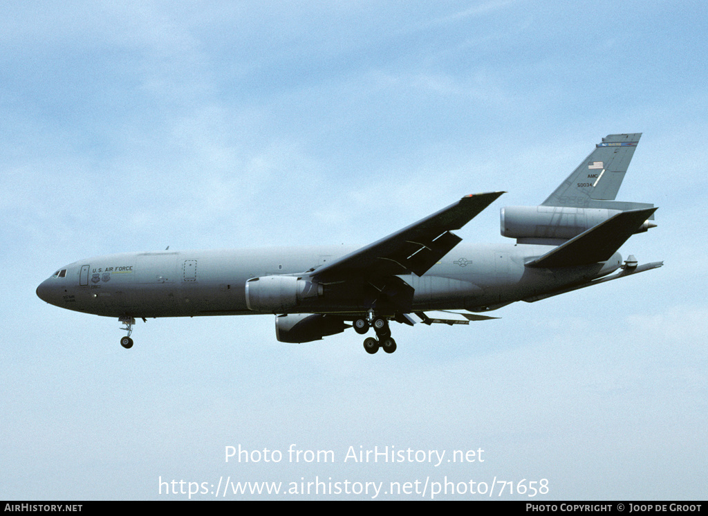 Aircraft Photo of 85-0034 / 50034 | McDonnell Douglas KC-10A Extender (DC-10-30CF) | USA - Air Force | AirHistory.net #71658