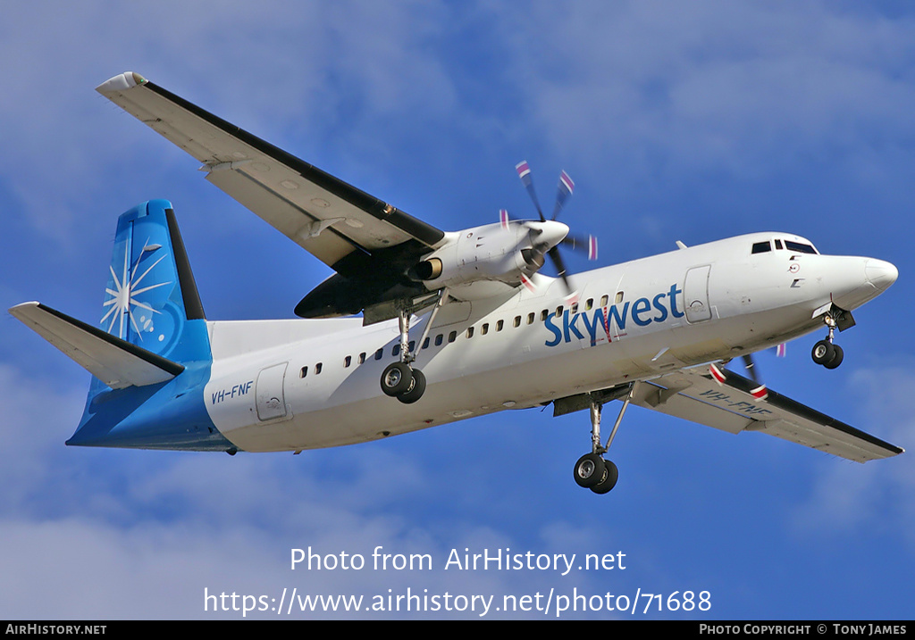 Aircraft Photo of VH-FNF | Fokker 50 | Skywest Airlines | AirHistory.net #71688