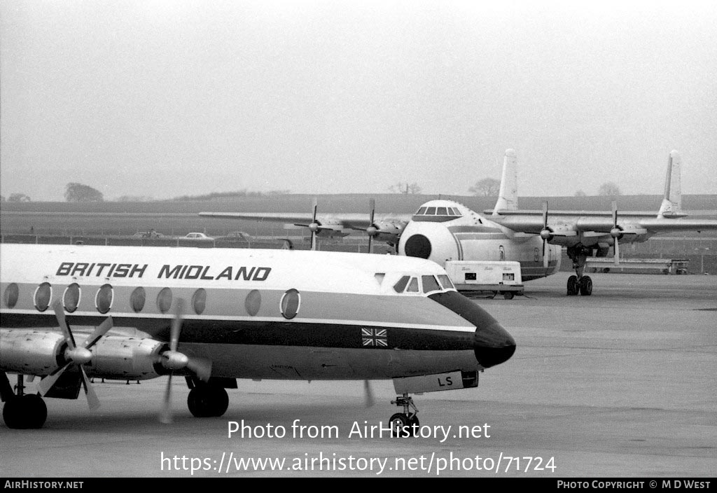 Aircraft Photo of G-AZLS | Vickers 813 Viscount | British Midland Airways - BMA | AirHistory.net #71724