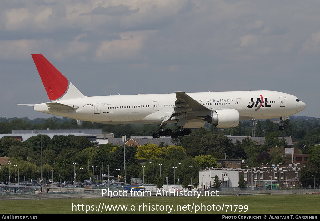 Aircraft Photo of JA710J | Boeing 777-246/ER | Japan Airlines - JAL | AirHistory.net #71799