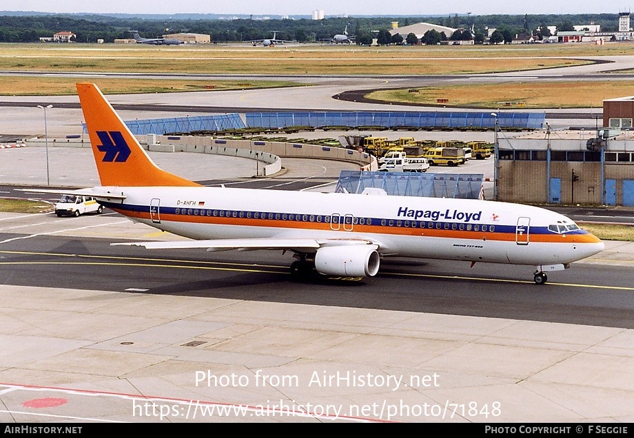 Aircraft Photo of D-AHFH | Boeing 737-8K5 | Hapag-Lloyd | AirHistory.net #71848