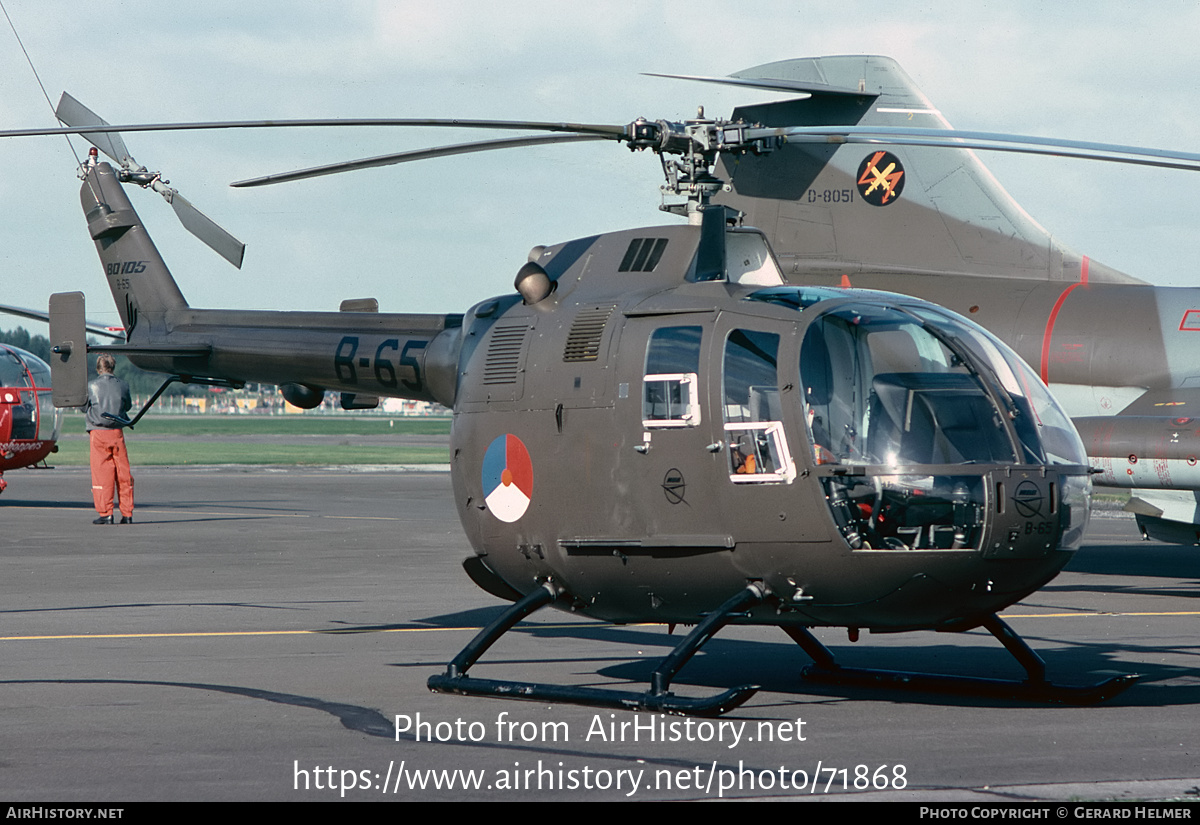 Aircraft Photo of B-65 | MBB BO-105CB-4 | Netherlands - Air Force | AirHistory.net #71868