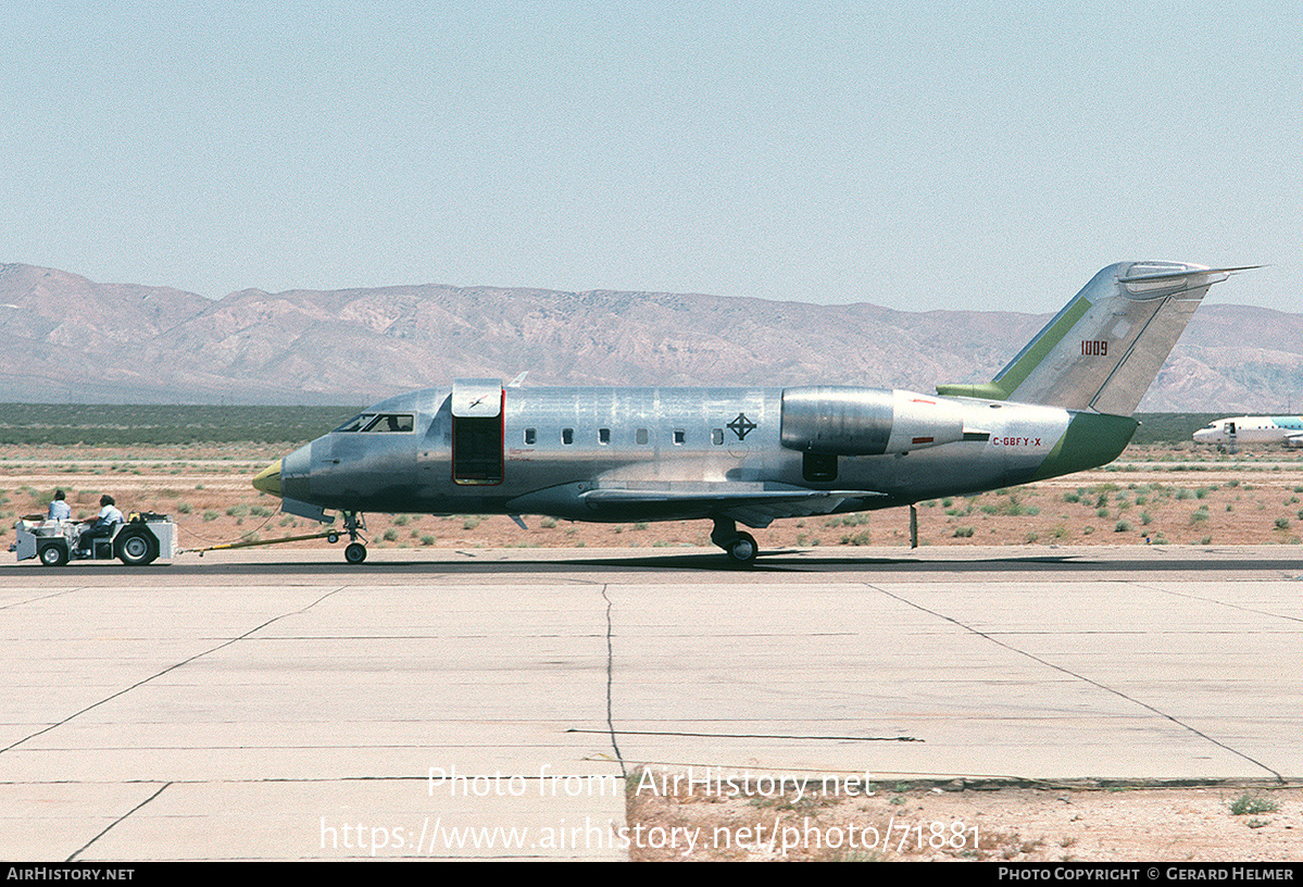 Aircraft Photo of C-GBFY-X | Canadair Challenger 600 (CL-600-1A11) | AirHistory.net #71881