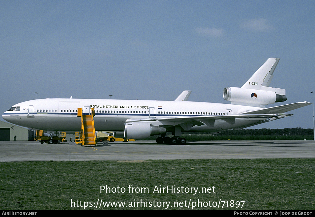 Aircraft Photo of T-264 | McDonnell Douglas KDC-10-30CF | Netherlands - Air Force | AirHistory.net #71897