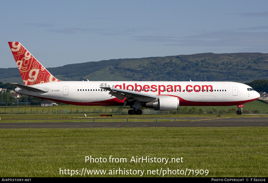 Aircraft Photo of G-CEOD | Boeing 767-319/ER | Flyglobespan | AirHistory.net #71909