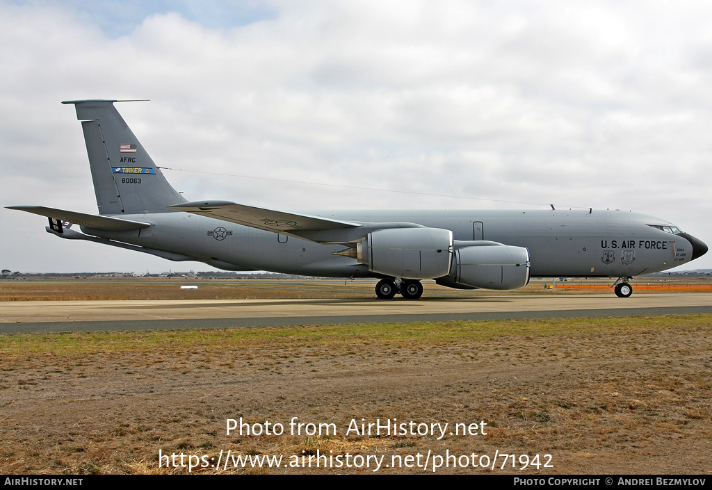 Aircraft Photo of 58-0063 / 80063 | Boeing KC-135R Stratotanker | USA - Air Force | AirHistory.net #71942