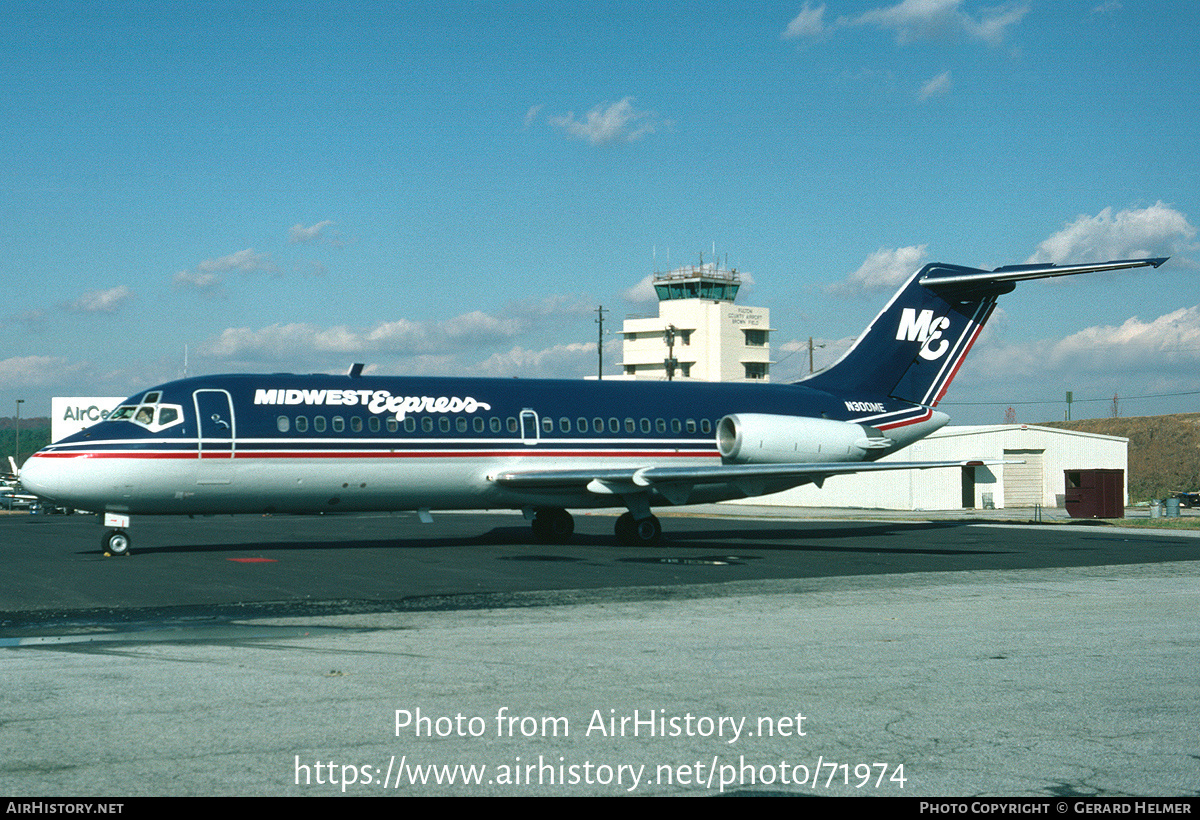 Aircraft Photo of N300ME | Douglas DC-9-15 | Midwest Express Airlines | AirHistory.net #71974