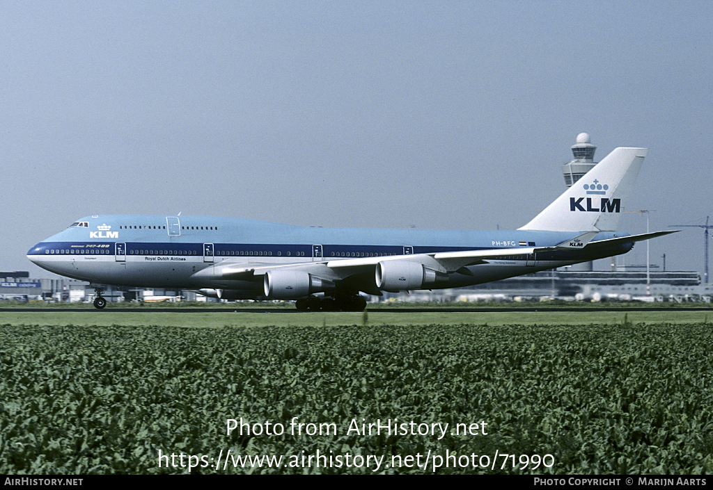 Aircraft Photo of PH-BFG | Boeing 747-406 | KLM - Royal Dutch Airlines | AirHistory.net #71990