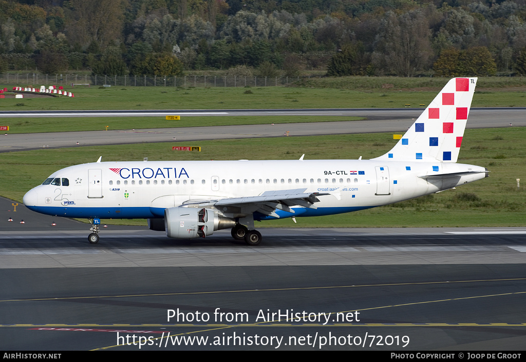 Aircraft Photo of 9A-CTL | Airbus A319-112 | Croatia Airlines | AirHistory.net #72019