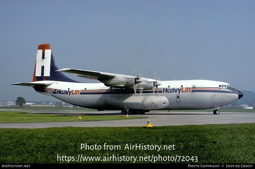 Aircraft Photo of G-BFYU | Short SC.5 Belfast C1 | HeavyLift Cargo Airlines | AirHistory.net #72043