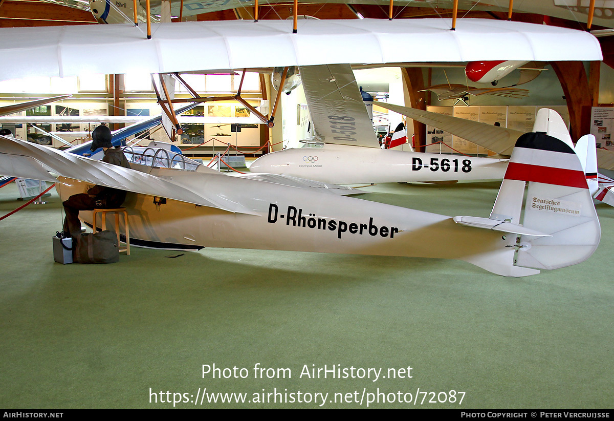 Aircraft Photo of D-RHÖNSPERBER | Schweyer Rhönsperber | Deutsches Segelflugmuseum | AirHistory.net #72087