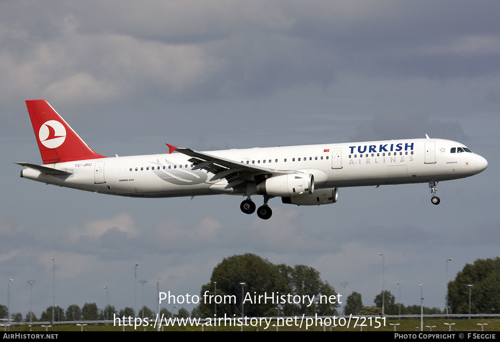 Aircraft Photo of TC-JRC | Airbus A321-231 | Turkish Airlines | AirHistory.net #72151