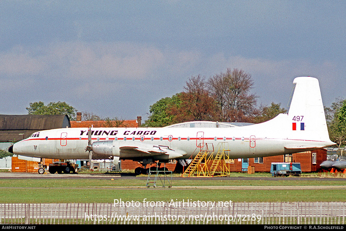 Aircraft Photo of XM497 | Bristol 175 Britannia C.1 (253) | Young Cargo | AirHistory.net #72189