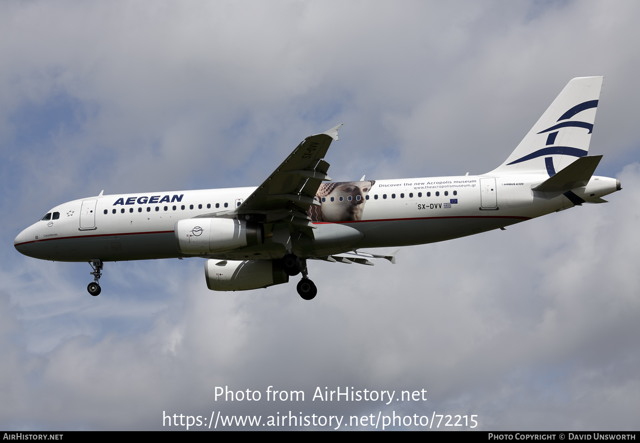 Aircraft Photo of SX-DVV | Airbus A320-232 | Aegean Airlines | AirHistory.net #72215