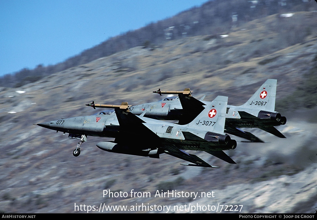 Aircraft Photo of J-3077 | Northrop F-5E Tiger II | Switzerland - Air Force | AirHistory.net #72227