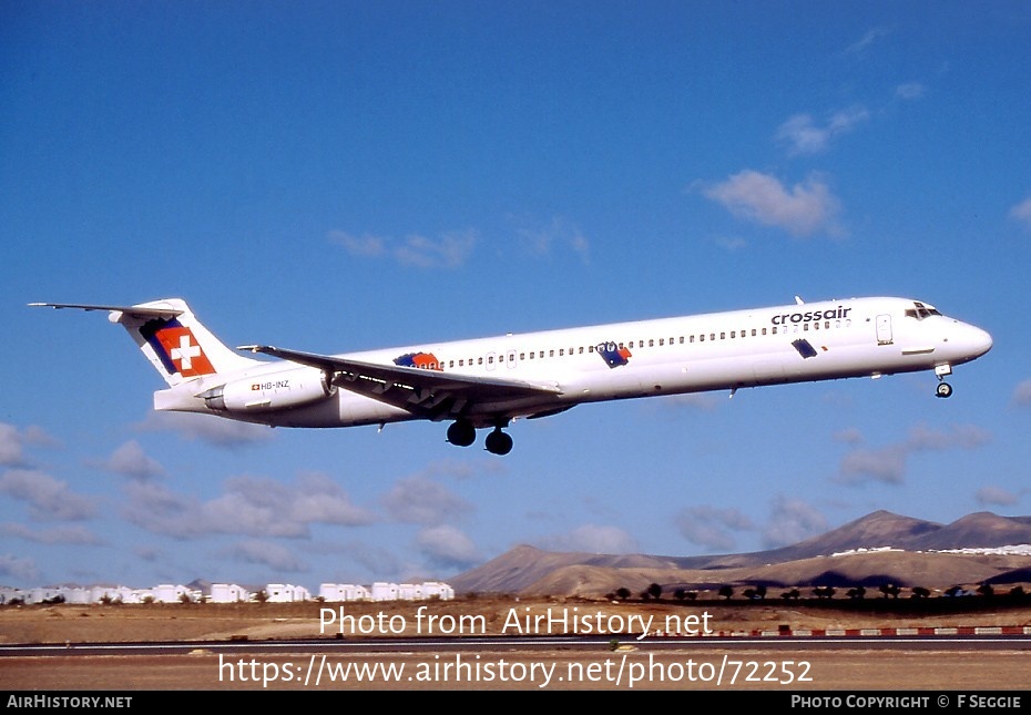 Aircraft Photo of HB-INZ | McDonnell Douglas MD-83 (DC-9-83) | Crossair | AirHistory.net #72252