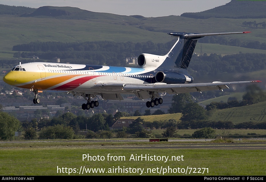 Aircraft Photo of LZ-HMW | Tupolev Tu-154M | Balkan Holidays Air - BH Air | AirHistory.net #72271