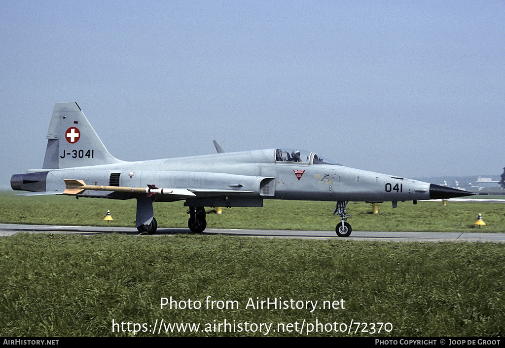 Aircraft Photo of J-3041 | Northrop F-5E Tiger II | Switzerland - Air Force | AirHistory.net #72370