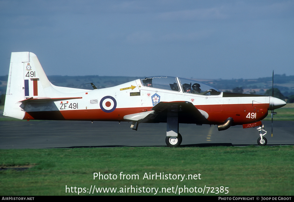 Aircraft Photo of ZF491 | Short S-312 Tucano T1 | UK - Air Force | AirHistory.net #72385