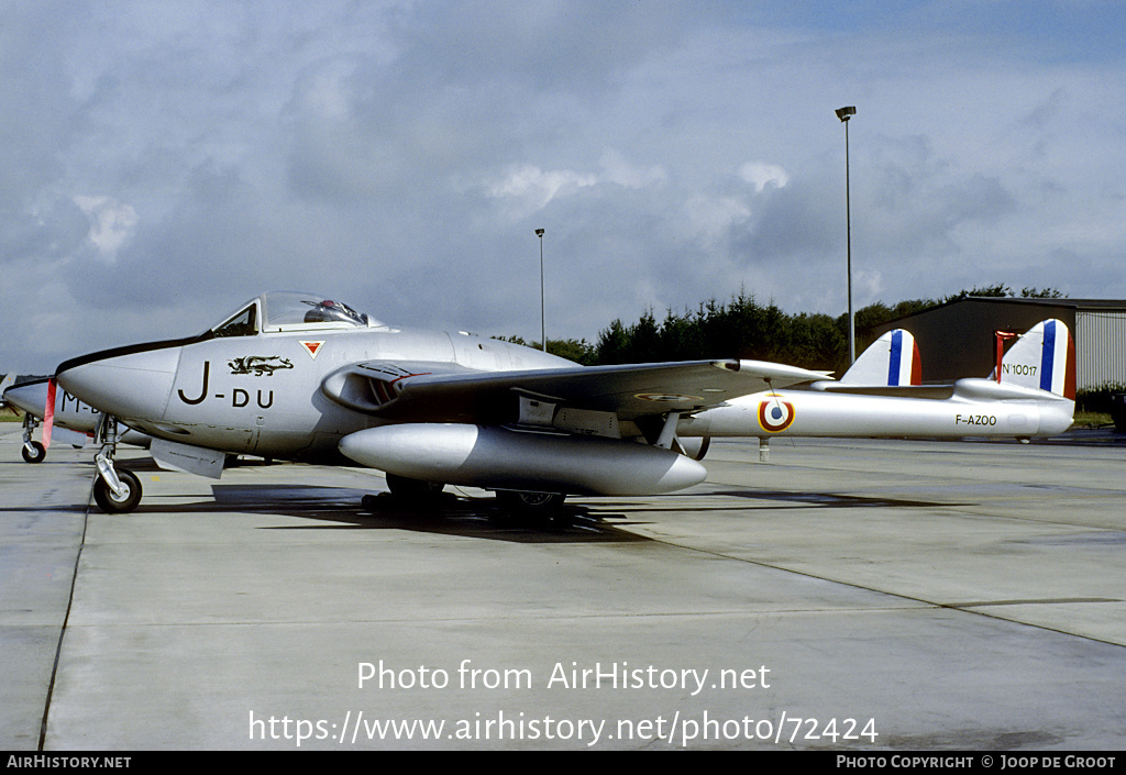 Aircraft Photo of F-AZOO / 10017 | De Havilland D.H. 100 Vampire FB6 | France - Air Force | AirHistory.net #72424