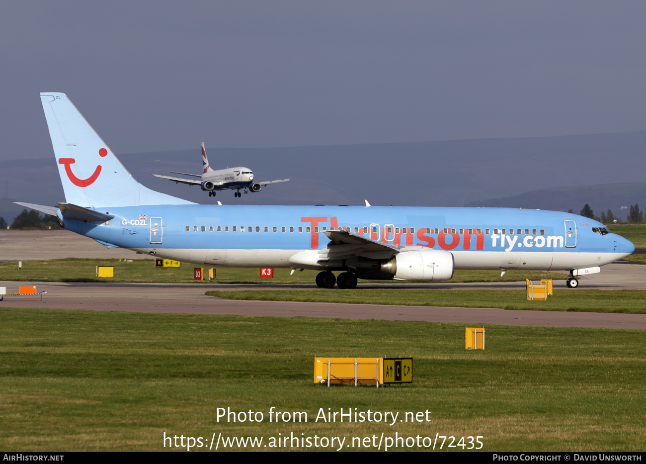 Aircraft Photo of G-CDZL | Boeing 737-804 | Thomsonfly | AirHistory.net #72435