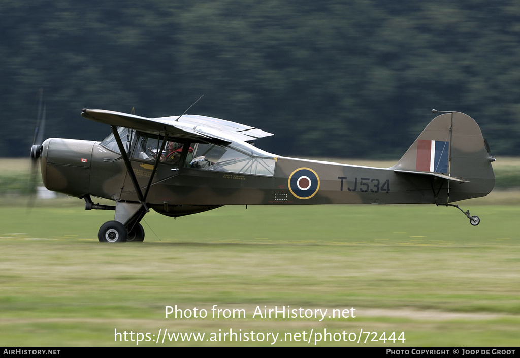 Aircraft Photo of G-AKSY / TJ534 | Taylorcraft J Auster Mk5 | UK - Air Force | AirHistory.net #72444