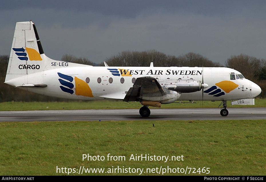 Aircraft Photo of SE-LEG | Hawker Siddeley HS-748 Srs2/244 | West Air Sweden | AirHistory.net #72465