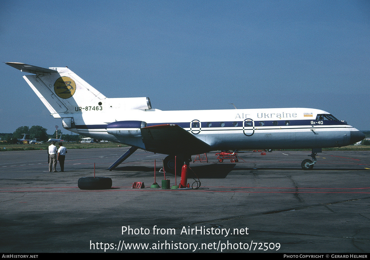 Aircraft Photo of UR-87463 | Yakovlev Yak-40 | Air Ukraine | AirHistory.net #72509