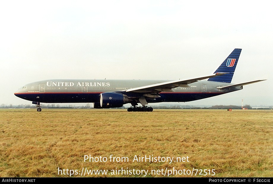 Aircraft Photo of N790UA | Boeing 777-222/ER | United Airlines | AirHistory.net #72515