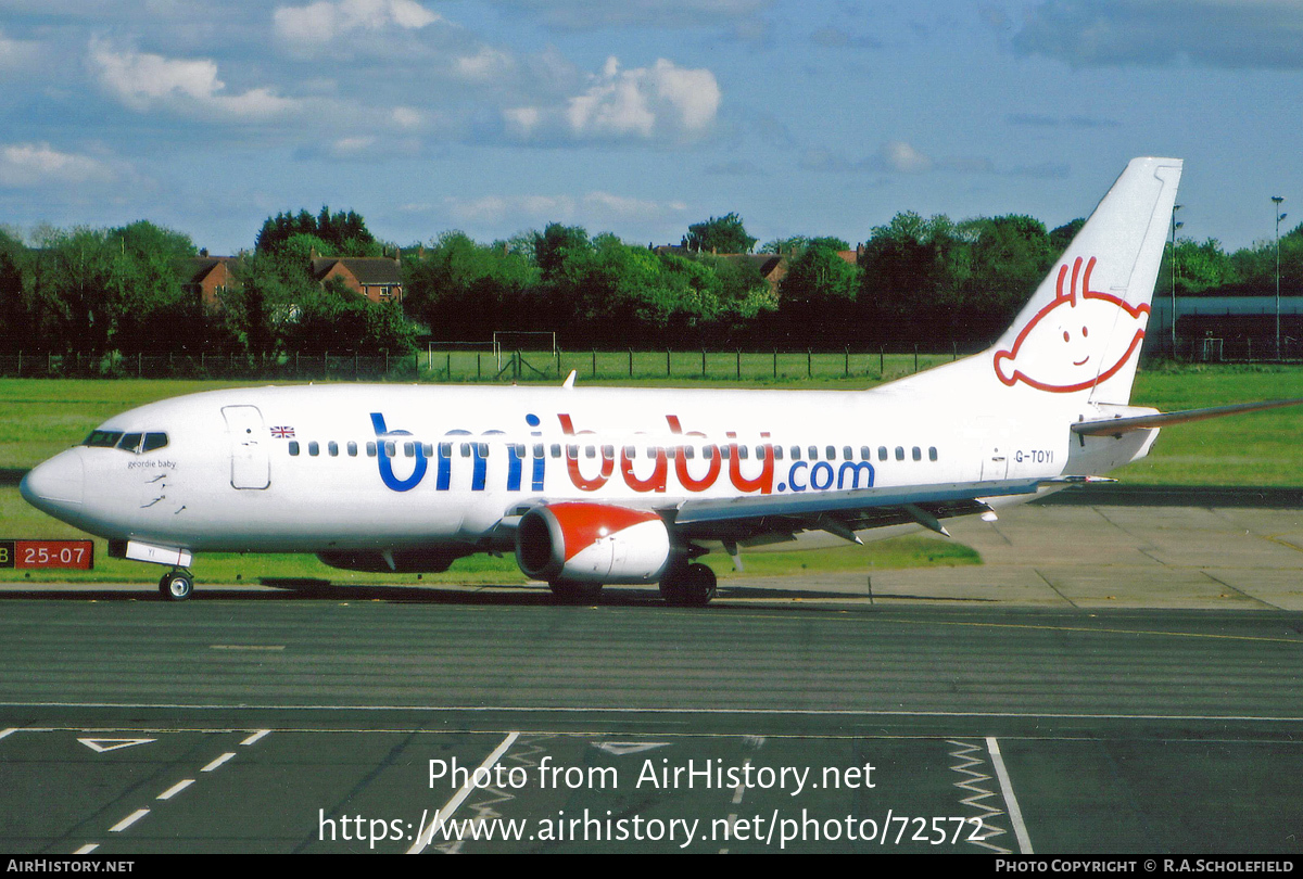 Aircraft Photo of G-TOYI | Boeing 737-3Q8 | Bmibaby | AirHistory.net #72572