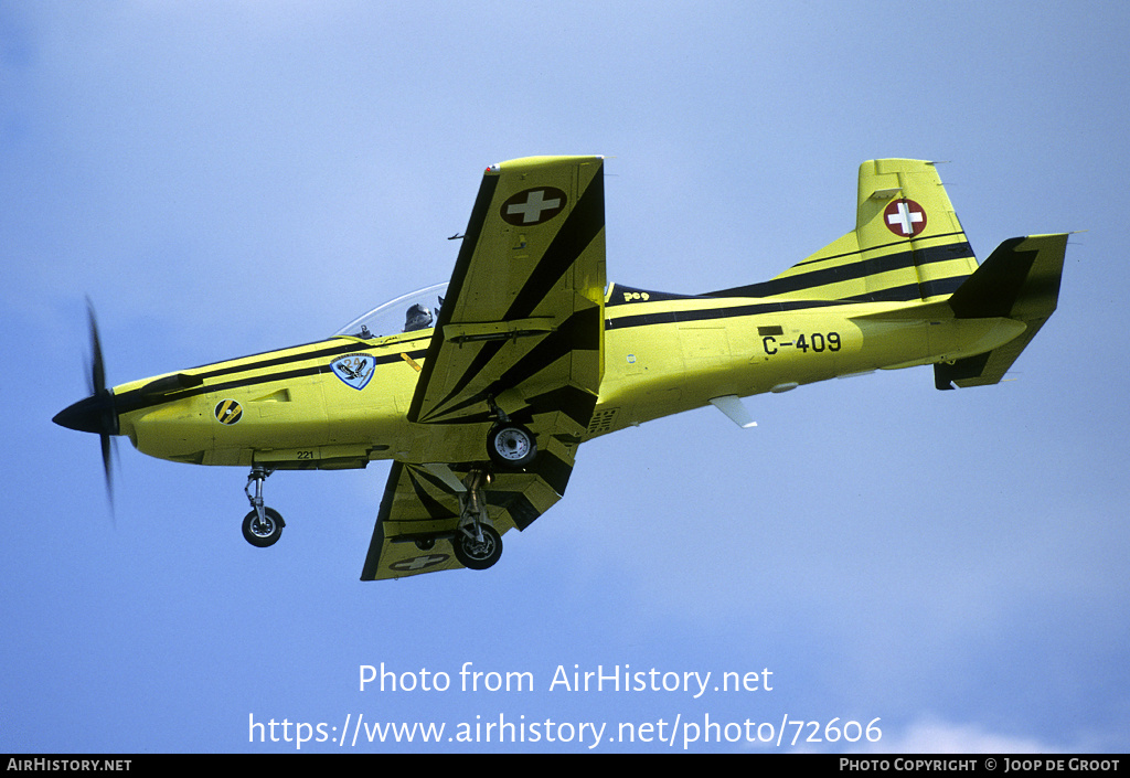 Aircraft Photo of C-409 | Pilatus PC-9 | Switzerland - Air Force | AirHistory.net #72606