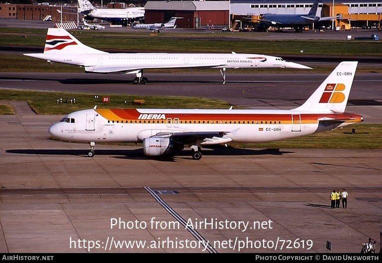 Aircraft Photo of EC-GRH | Airbus A320-211 | Iberia | AirHistory.net #72619