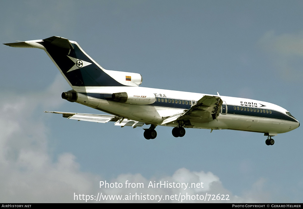 Aircraft Photo of HC-BJL | Boeing 727-95 | SAETA | AirHistory.net #72622