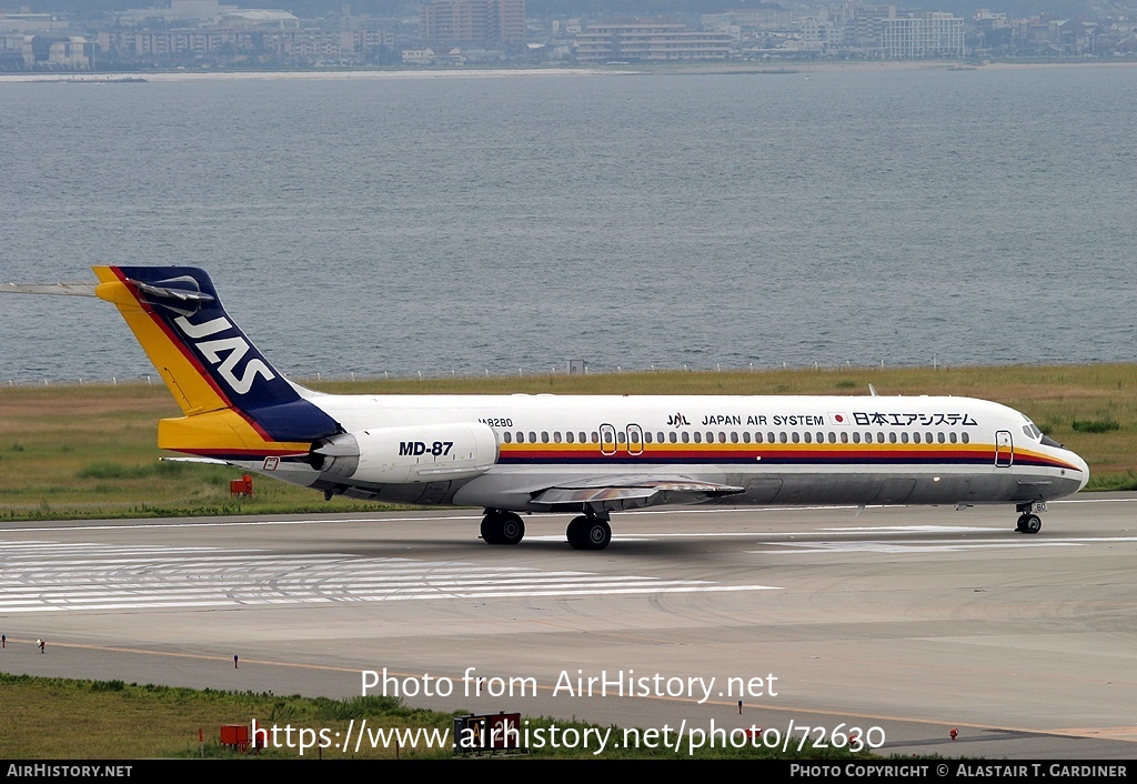 Aircraft Photo of JA8280 | McDonnell Douglas MD-87 (DC-9-87) | Japan Air System - JAS | AirHistory.net #72630