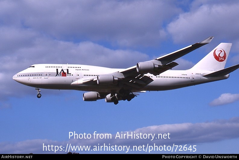 Aircraft Photo of JA8915 | Boeing 747-446 | Japan Airlines - JAL | AirHistory.net #72645