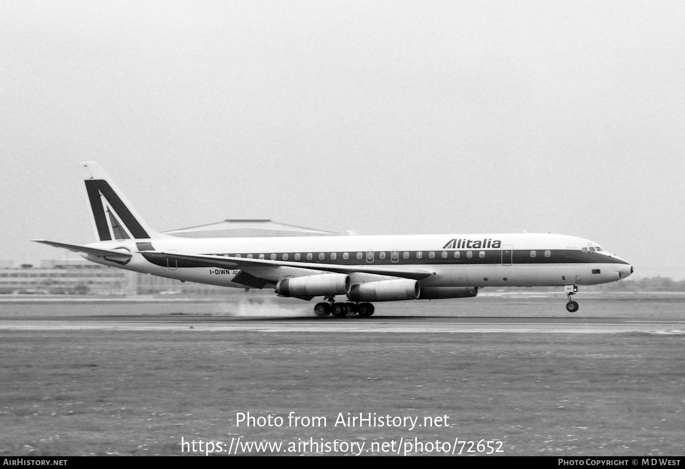 Aircraft Photo of I-DIWN | McDonnell Douglas DC-8-62H | Alitalia | AirHistory.net #72652