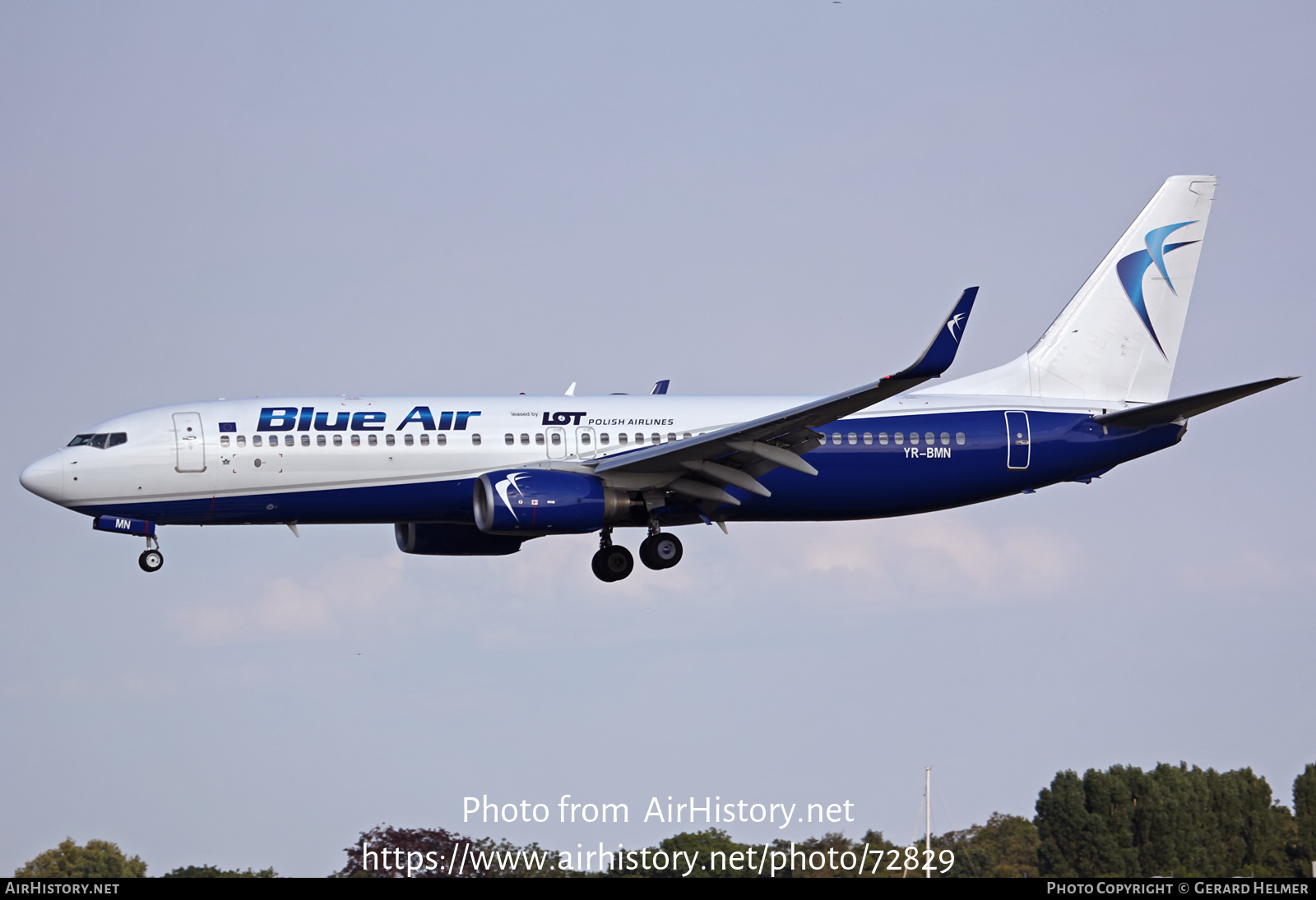 Aircraft Photo of YR-BMN | Boeing 737-82R | Blue Air | AirHistory.net #72829