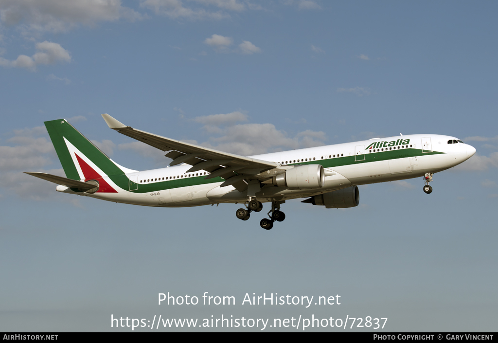 Aircraft Photo of EI-EJO | Airbus A330-202 | Alitalia | AirHistory.net #72837