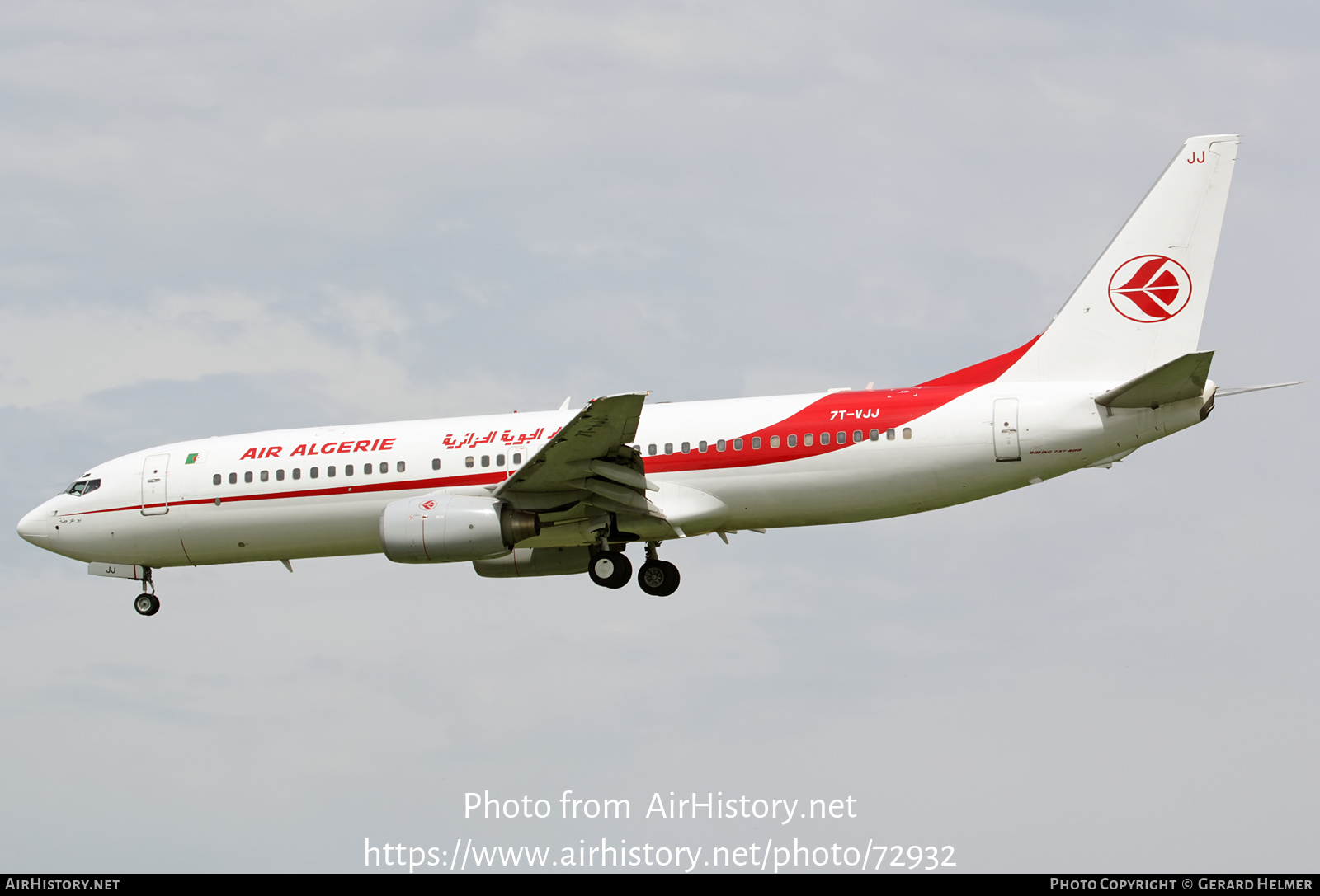 Aircraft Photo of 7T-VJJ | Boeing 737-8D6 | Air Algérie | AirHistory.net #72932