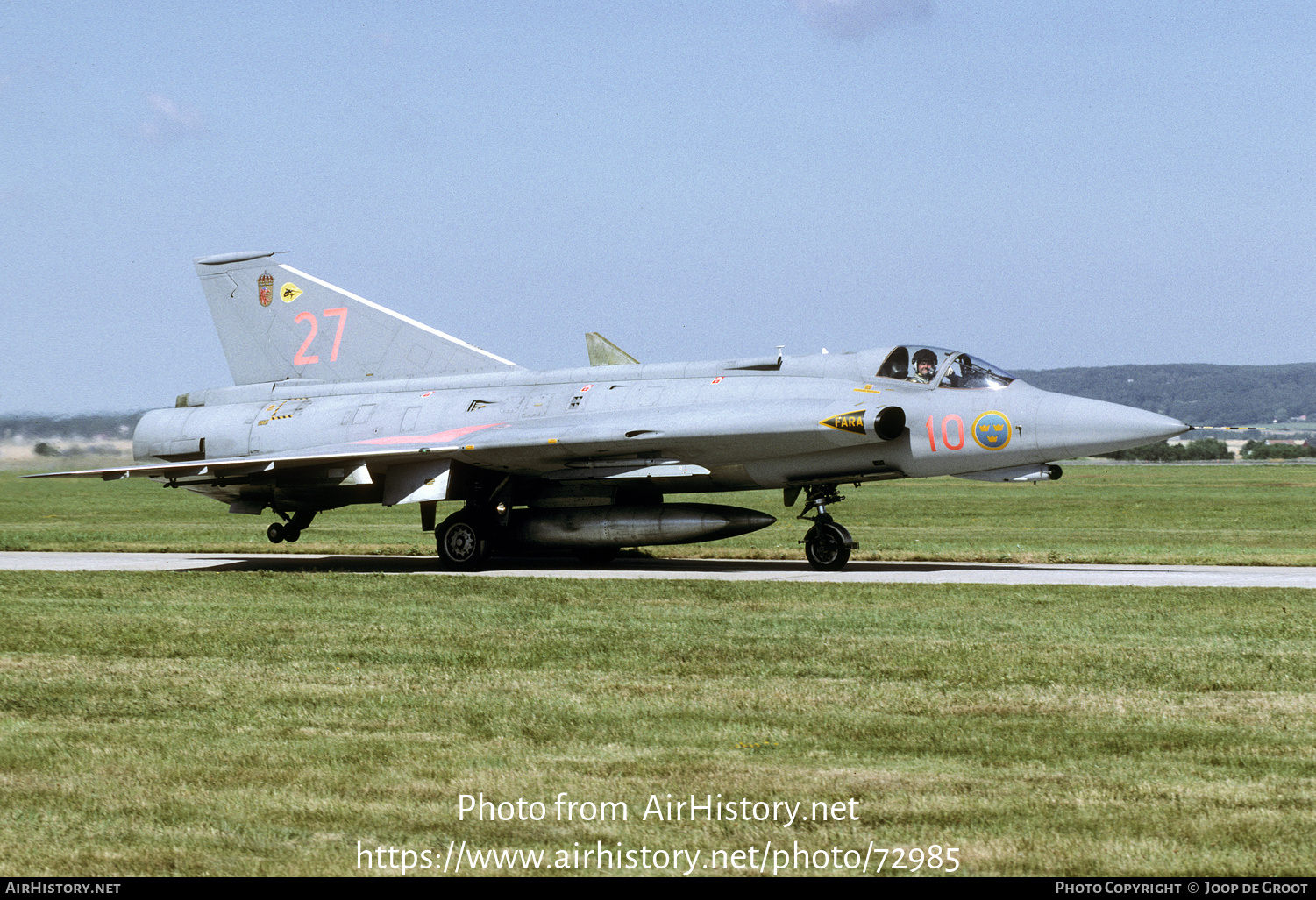 Aircraft Photo of 35627 | Saab J35J Draken | Sweden - Air Force | AirHistory.net #72985