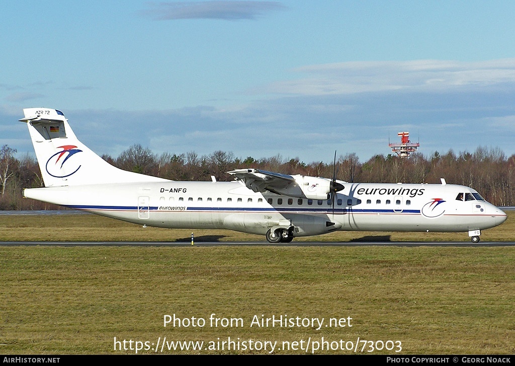 Aircraft Photo of D-ANFG | ATR ATR-72-500 (ATR-72-212A) | Eurowings | AirHistory.net #73003