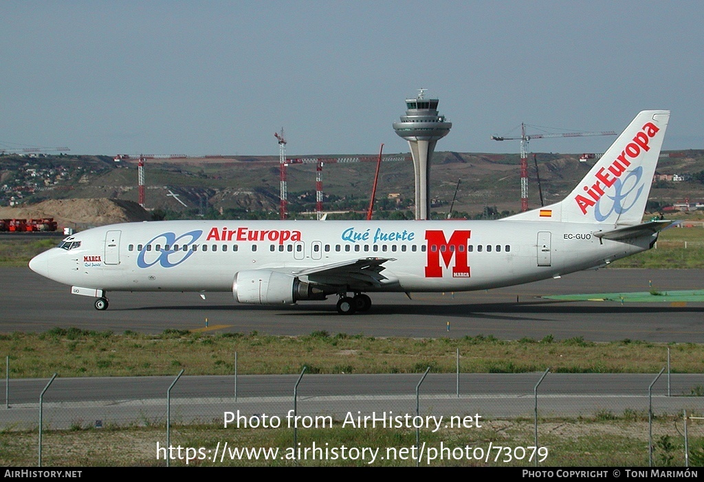 Aircraft Photo of EC-GUO | Boeing 737-4Q8 | Air Europa | AirHistory.net #73079