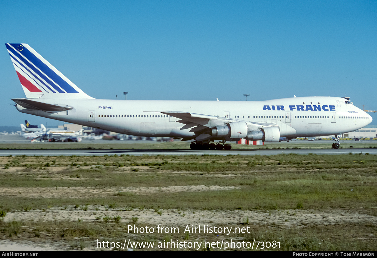 Aircraft Photo of F-BPVB | Boeing 747-128 | Air France | AirHistory.net #73081