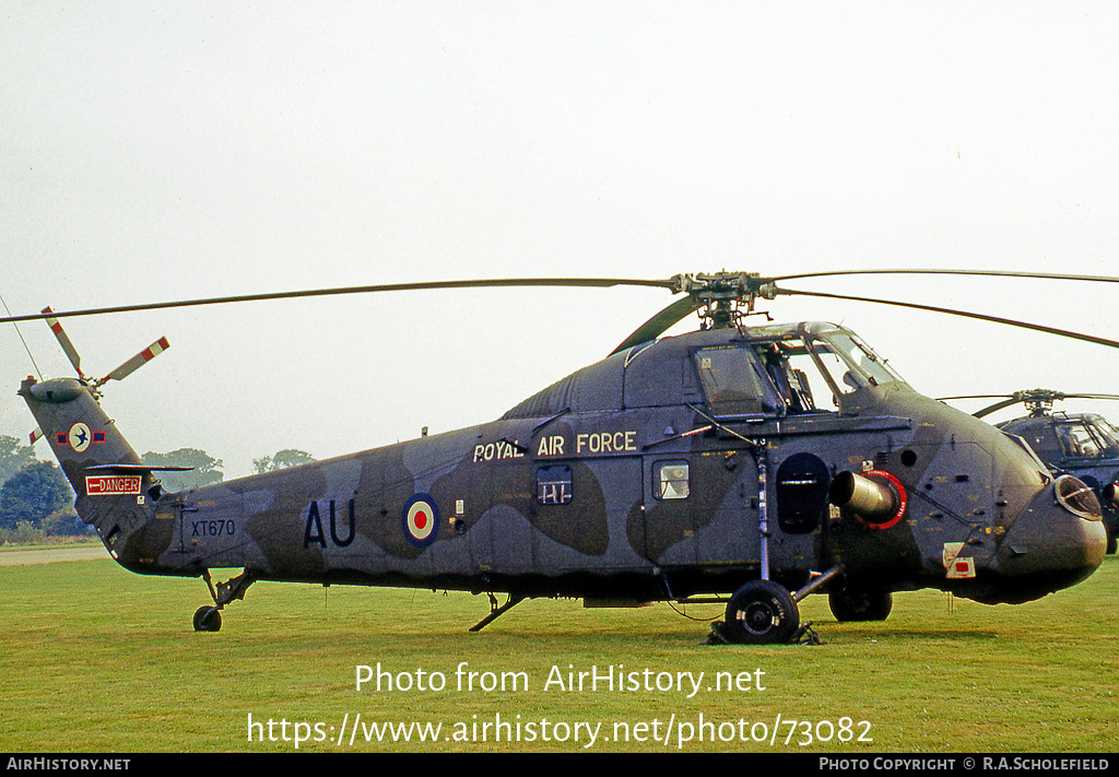 Aircraft Photo of XT670 | Westland WS-58 Wessex HC.2 | UK - Air Force | AirHistory.net #73082