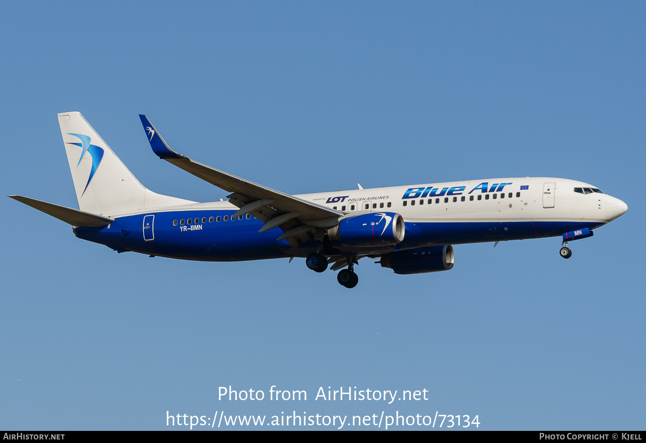 Aircraft Photo of YR-BMN | Boeing 737-82R | Blue Air | AirHistory.net #73134